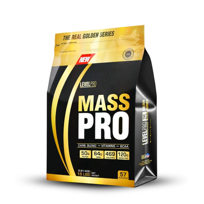 Mass Gainer Mass Pro 15Lbs Vanilla Creme + Shaker - Imagen 3