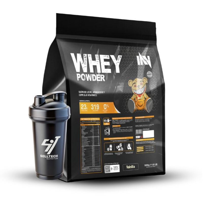 Proteína Whey Powder 5Kg Vainilla + Shaker - Imagen 2