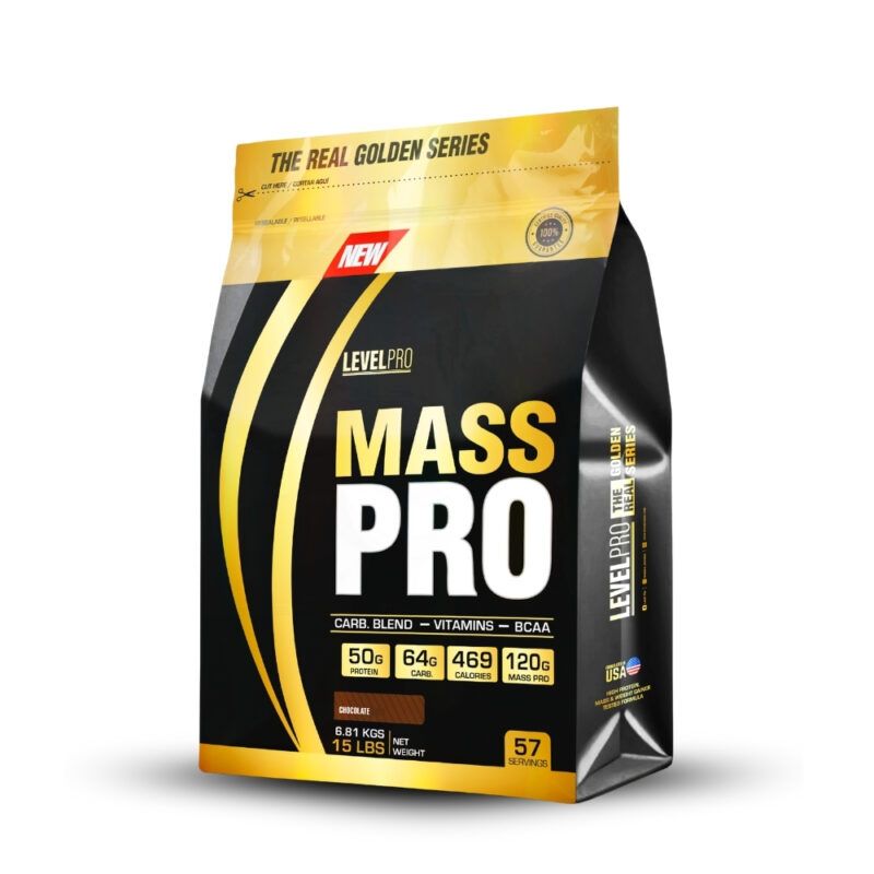 Mass Gainer Mass Pro 15Lbs Rich Chocolate + Shaker - Imagen 3