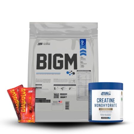 Bigm 5Kg Cookies And Cream+Creatina Applied Nutrition 250Gr+2 Diabolus