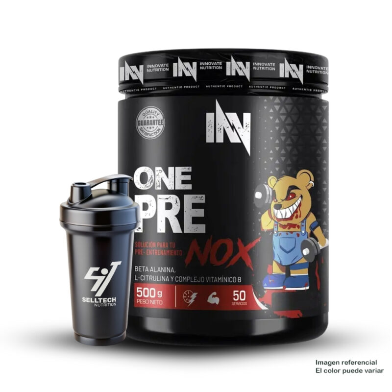 Pre Entreno One Pre Nox 500Gr Mora + Shaker