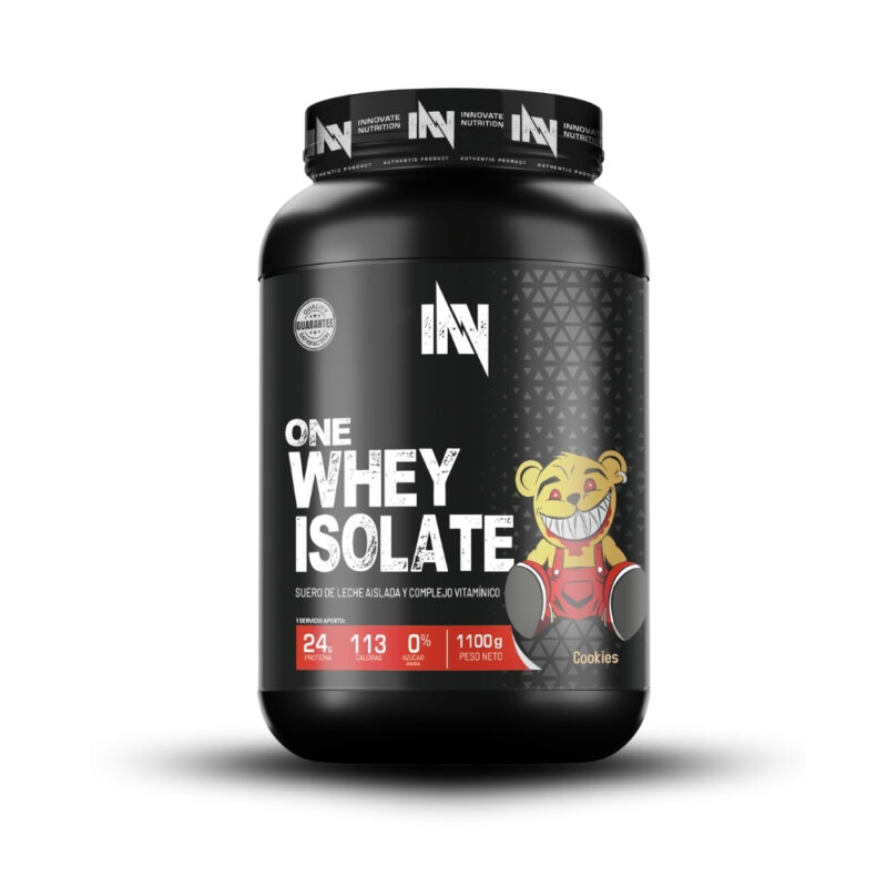 Proteína One Whey Isolate 1.1Kg Cookies + Shaker - Imagen 3