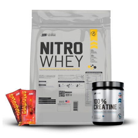 Nitro Whey 3Kg Chocolate+Creatina Universe Nutrition 250Gr+2 Diabolus