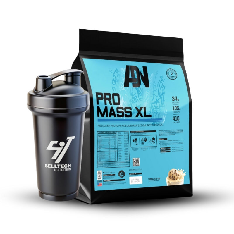 Mass Gainer Adn Pro Mass Xl 3 Kg Cookies + Shaker - Imagen 2