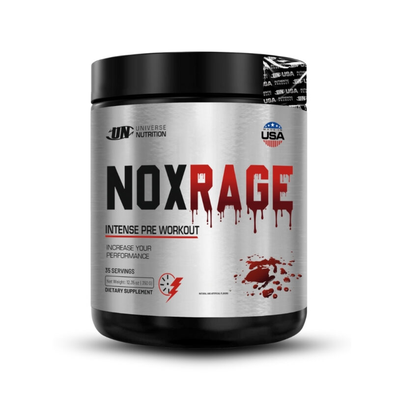 Pre Entreno Nox Rage 350Gr Citrus Punch + Shaker - Imagen 3
