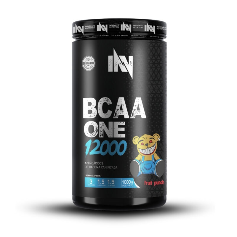 Aminoácido Bcaa One 12000 1Kg Fruit Punch + Shaker - Imagen 3