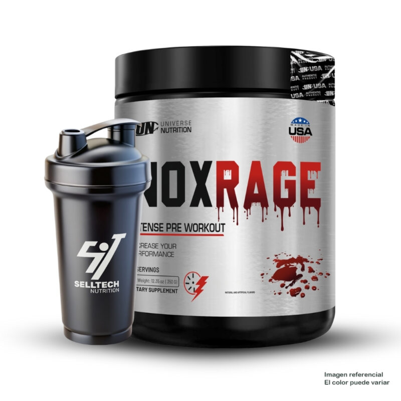 Pre Entreno Nox Rage 350Gr Citrus Punch + Shaker