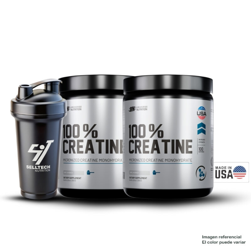 Creatina Universe Nutrition 250Gr Pack X2+Shaker