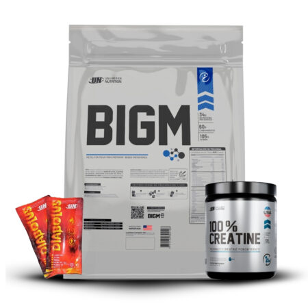 Bigm 3Kg Cookies And Cream+Creatina Universe Nutrition 250Gr+2 Diabolus