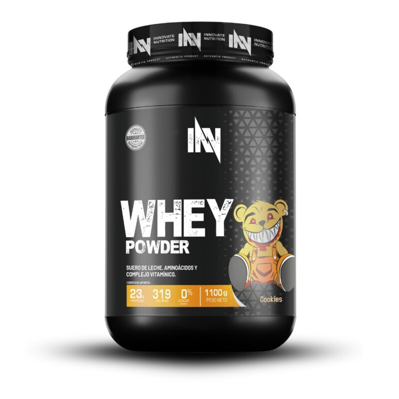 Proteína Whey Powder 1.1Kg Cookies + Shaker - Imagen 3
