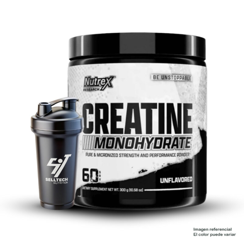 Creatina Monohidratada Nutrex Creatine 300 Gr + Shaker