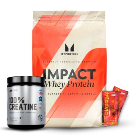 Impact Whey Protein 1Kg Chocolate+Creatina Universe Nutrition 250Gr+2 Diabolus