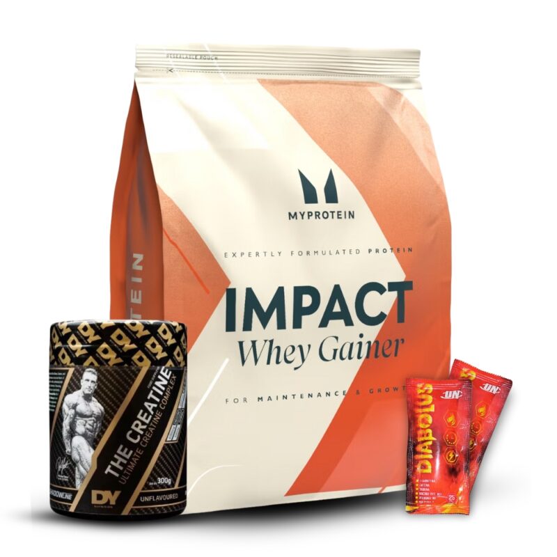 Impact Whey Gainer 2.5Kg Vainilla+Creatina Dorian Yates 300Gr+2 Diabolus