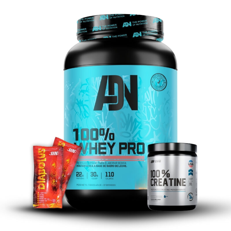 100% Whey Pro 1.1Kg Vainilla+Creatina Universe Nutrition 250Gr+2 Diabolus