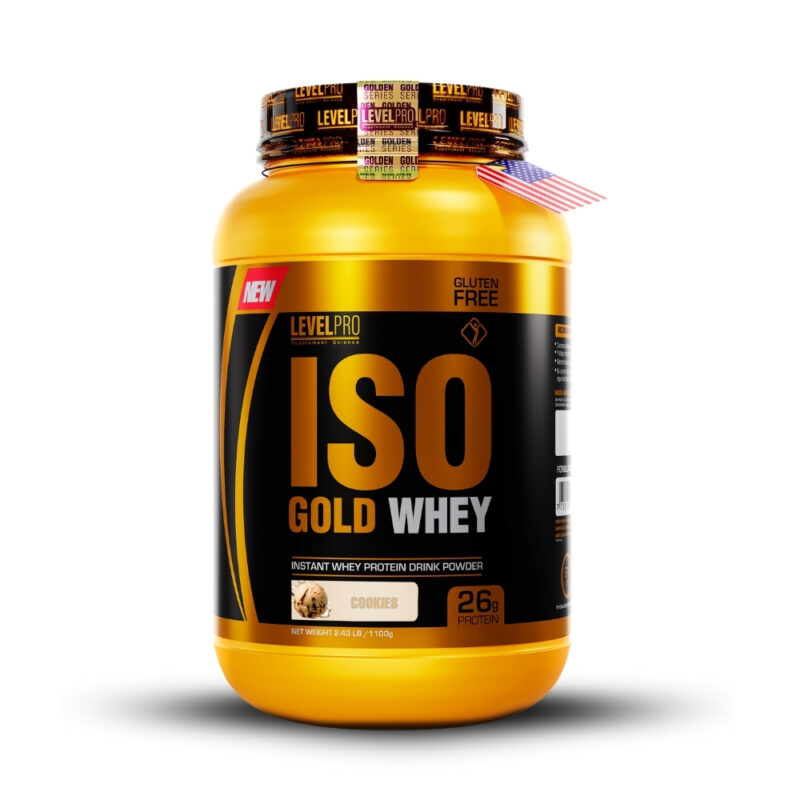 Iso Gold Whey 2.43Lbs Cookies + Shaker - Imagen 3