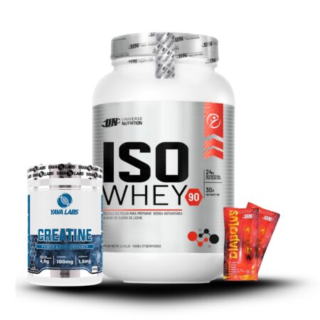 Iso Whey 1.1Kg Chocolate+Creatina Yava Labs 300Gr+2 Diabolus