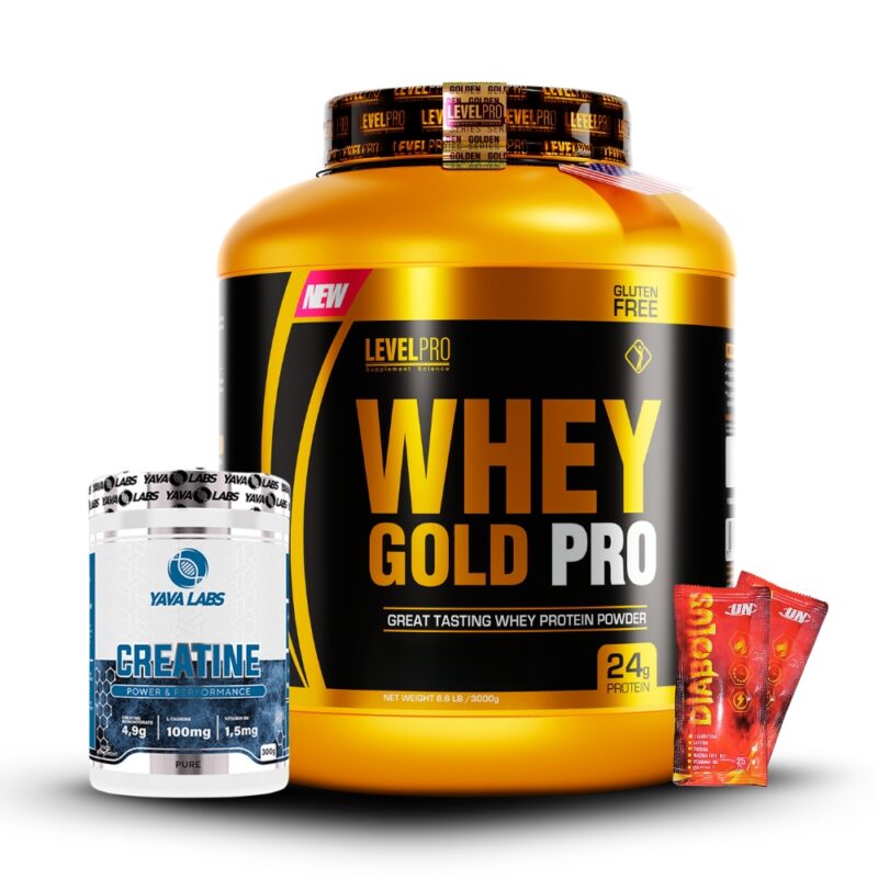 Whey Gold Pro 6.6Lb Cookies+Creatina Yava Labs 300Gr+2 Diabolus