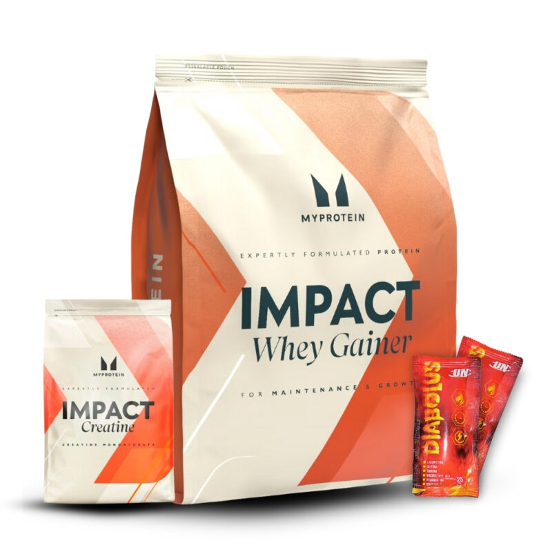 Impact Whey Gainer 2.5Kg Vainilla+Creatina Myprotein 250Gr+2 Diabolus