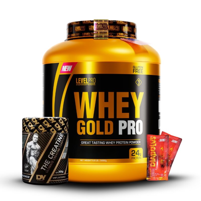 Whey Gold Pro 6.6Lb Chocolate+Creatina Dorian Yates 300Gr+2 Diabolus
