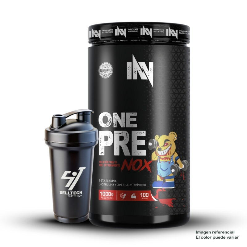 Pre Entreno One Pre Nox 1Kg Mora + Shaker