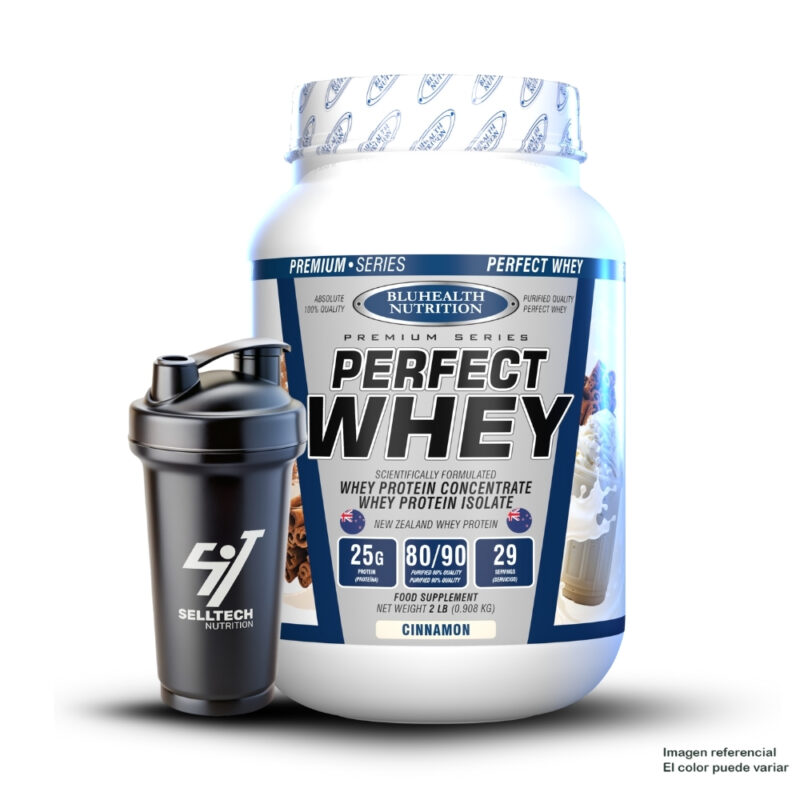 Proteína Perfect Whey 2Lb Cinnamon+Shaker