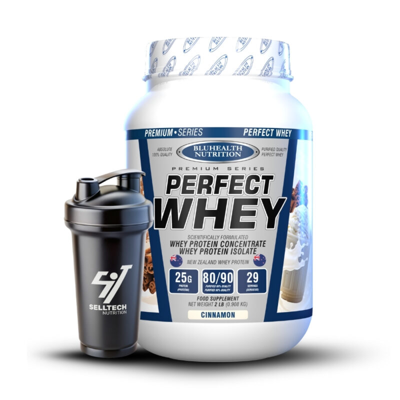 Proteína Perfect Whey 2Lb Cinnamon+Shaker - Imagen 2