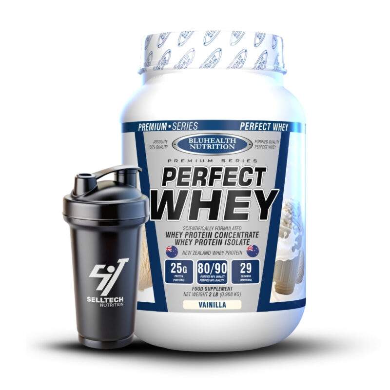 Proteína Perfect Whey 2Lb Vainilla+Shaker - Imagen 2