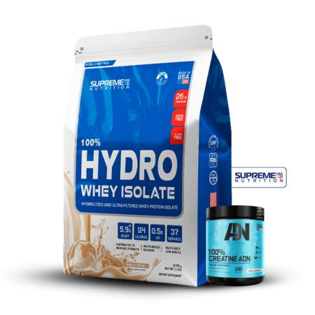 100% Hydro Whey Isolate Vainilla 2.43Lb+Creatina Adn 250Gr