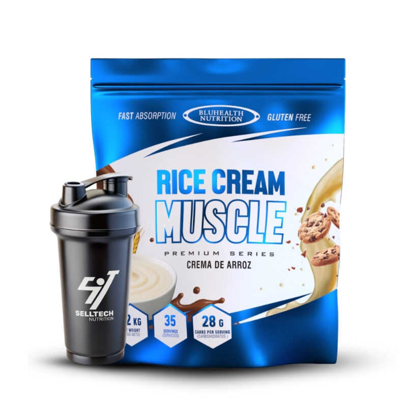 Crema De Arroz 1Kg Chocolate+Shaker - Imagen 2