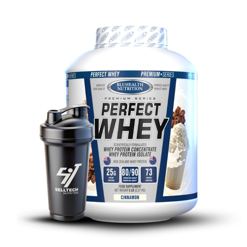 Proteína Perfect Whey 5Lb Cinnamon+Shaker - Imagen 2