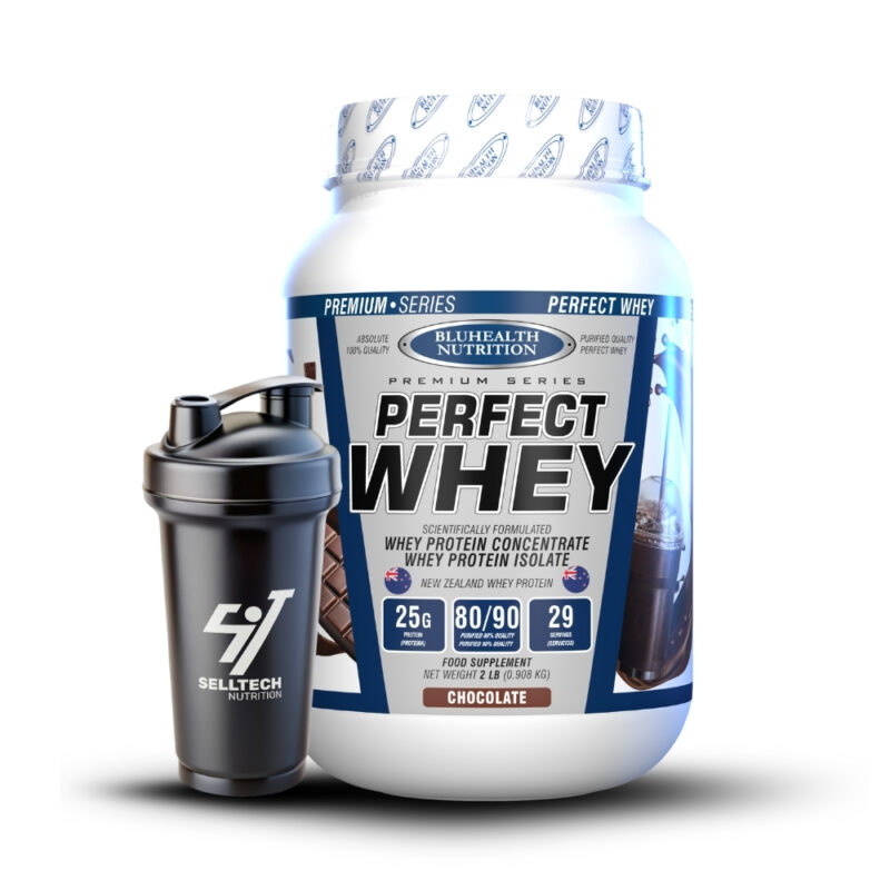 Proteína Perfect Whey 2Lb Chocolate+Shaker - Imagen 2