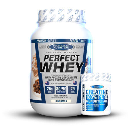 Perfect Whey 2Lb Cinnamon +Creatina 100% Monohidratada 300Gr