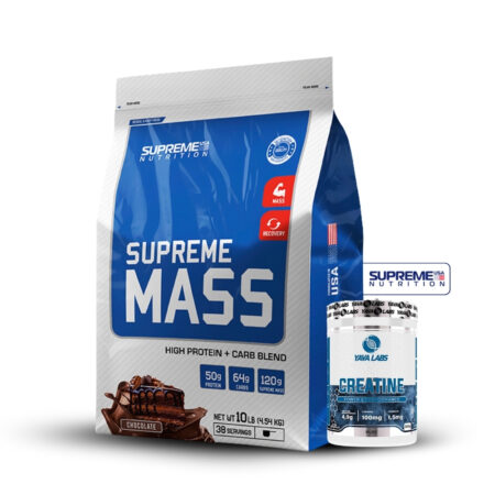 Supreme Mass 10Lb Chocolate+Creatina Yava Labs 300Gr