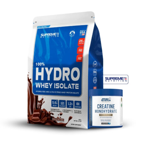 100% Hydro Whey Isolate Chocolate 5.5Lb+Creatina Applied Nutrition 250Gr