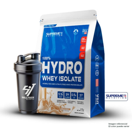 100% Hydro Whey Isolate Vainilla 2.43Lb+Shaker