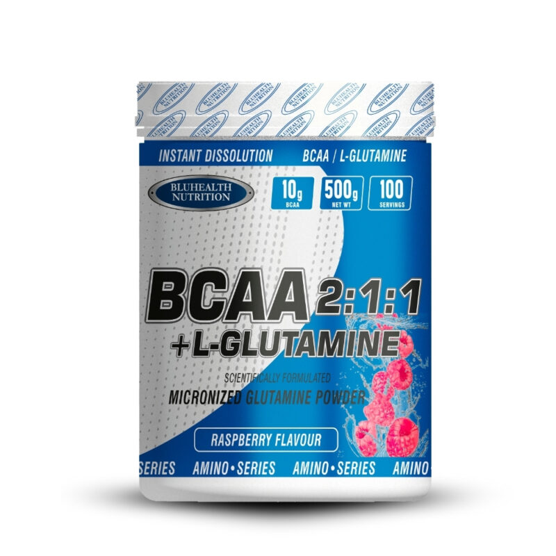 Bcaa + Glutamina 500Gr Frambuesa+Shaker - Imagen 3