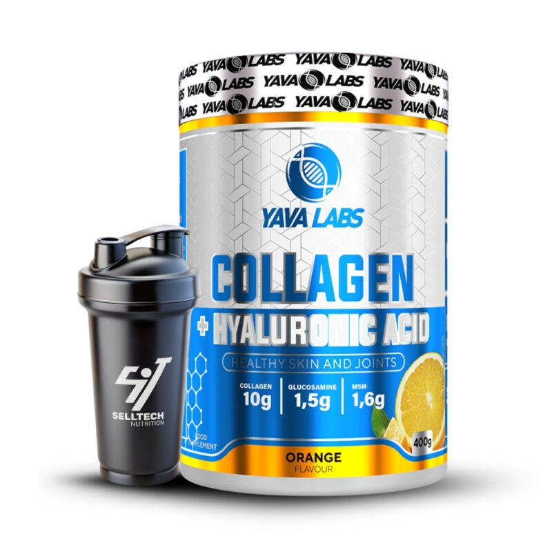Colágeno + Acido Hialuronico 400Gr 20 Serv - Naranja - Imagen 2