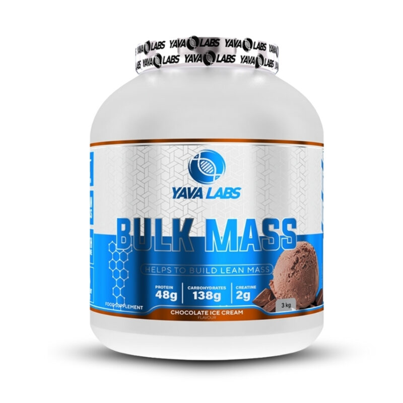 Bulk Mass 3Kg Chocolate + Creatina Monohidratada Yava Labs 300Gr - Imagen 2
