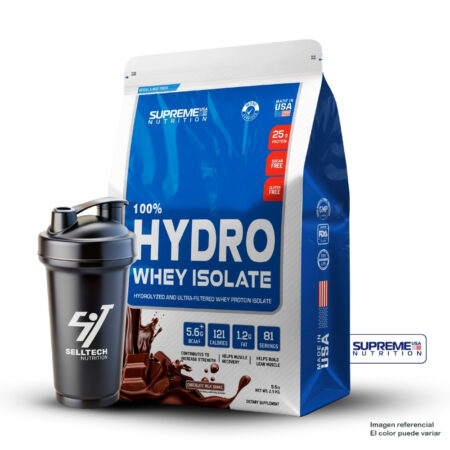 100% Hydro Whey Isolate Chocolate 5.5Lb+Shaker