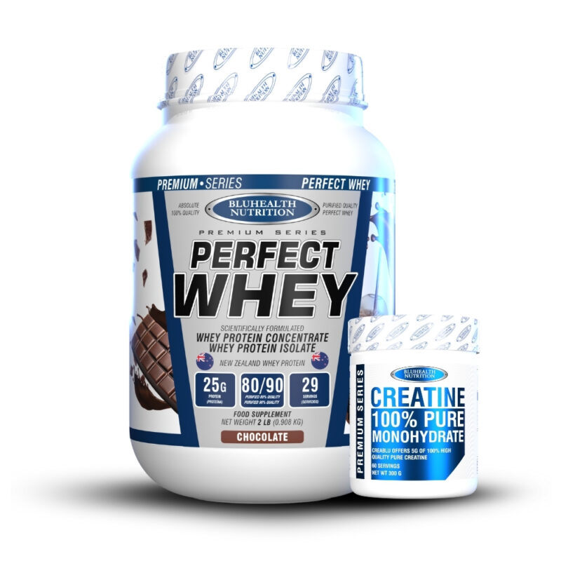 Perfect Whey 2Lb Chocolate + Creatina 100% Monohidratada 300Gr