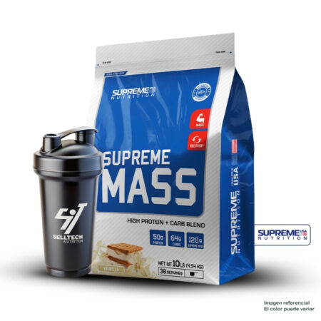Ganador de Peso Supreme Mass 10Lb Vainilla+Shaker