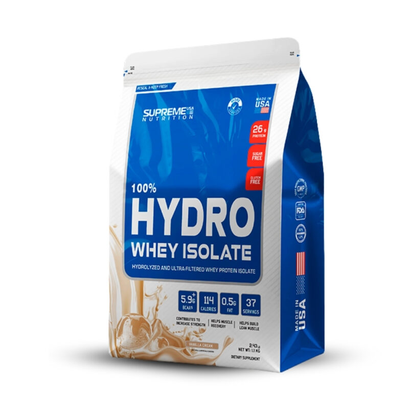 100% Hydro Whey Isolate Vainilla 2.43Lb+Shaker - Imagen 3