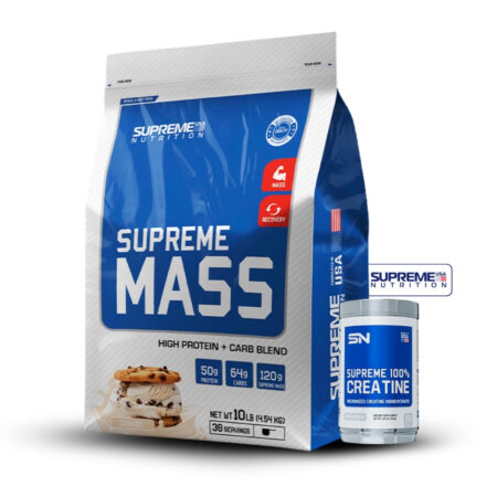 Supreme Mass 10Lb Cookies+Creatina Supreme Nutrition 250Gr