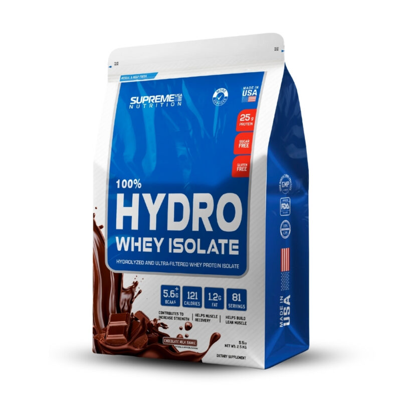 100% Hydro Whey Isolate Chocolate 5.5Lb+Shaker - Imagen 3