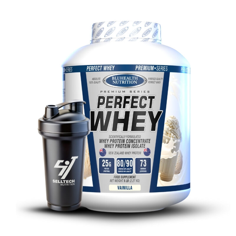 Proteína Perfect Whey 5Lb Vainilla+Shaker - Imagen 2