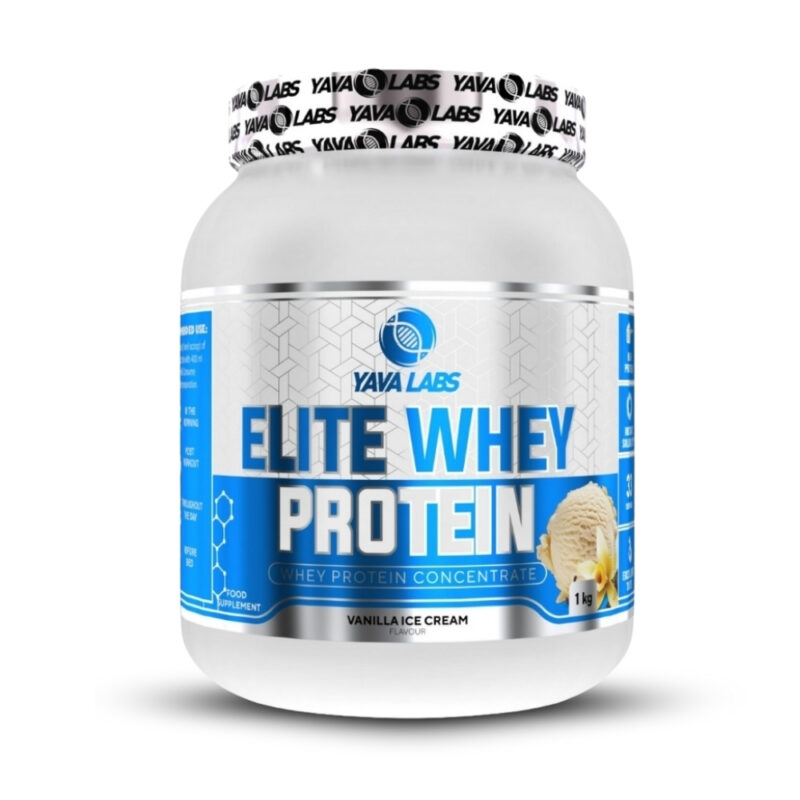 Proteína Yava Elite Whey Protein 1Kg Vainilla + Omega 3 90 Softgel - Imagen 3