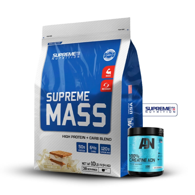 Supreme Mass 10Lb Vainilla+Creatina Adn 250Gr