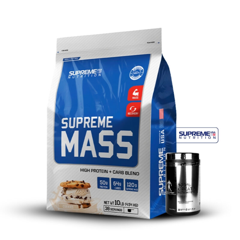 Supreme Mass 10Lb Cookies+Creatina Kevin Levrone 500Gr
