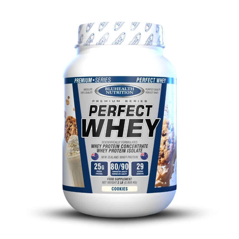 Proteína Perfect Whey 2Lb Cookies+Shaker - Imagen 3
