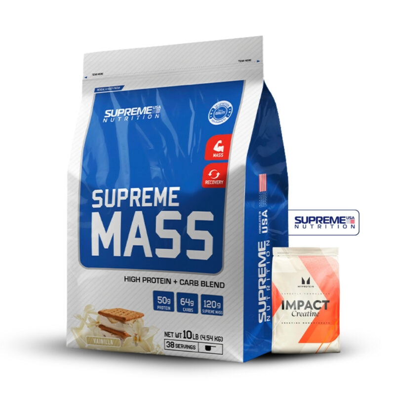 Supreme Mass 10Lb Vainilla+Creatina Myprotein 250Gr
